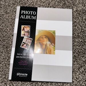 Pinnacle Gray and White Photo Album